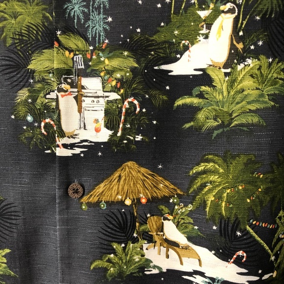 Tommy Bahama Other - Tommy Bahama Holiday Party Of The Penguins Shirt